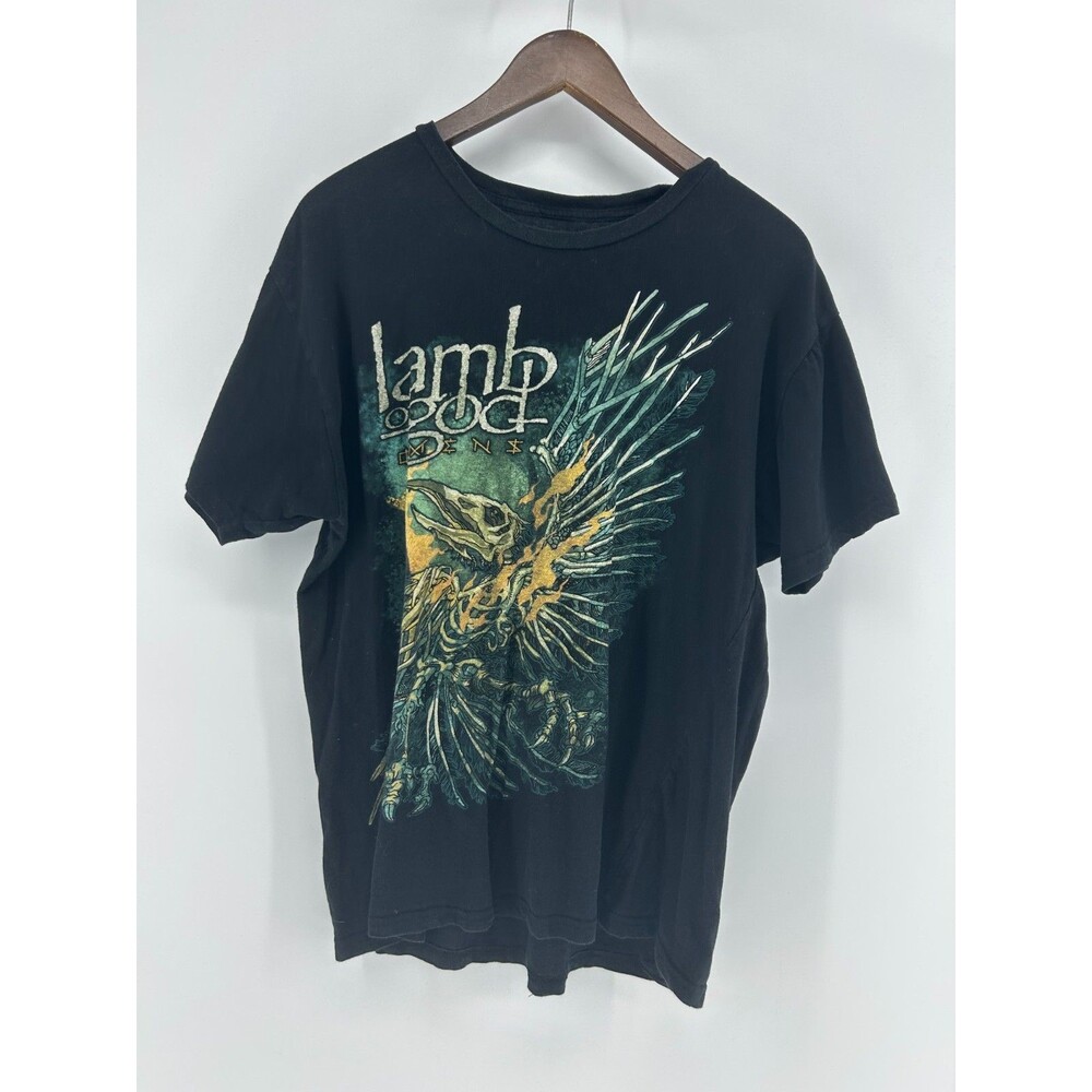 Lamb Of God Omens Tour 2022 Band Tee Men's L Black Heavy Metal T-Shirt Music